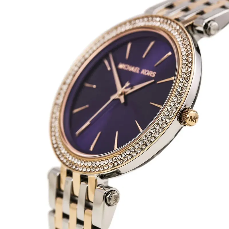 Michael Kors Darci Blue Dial Fashion Ladies Watch- MK3353